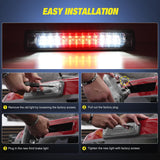 Third Brake Light for Chevy Colorado GMC Canyon 2015 2016 2017 2018 | for Chevy Colorado and GMC Canyon 2015 2016 2017 2018, High Mount 3rd Stop LED Car Rear Cab Center Lamp Replacement, Smoked