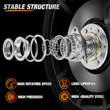 Front Wheel Bearing and Hub Assembly for Chevrolet Tahoe Suburban 2015–2020, GMC Yukon XL 2015–2020, Silverado 1500 2014–2018, GMC Sierra 1500 2014-2018, Escalade, 4WD-2Pack