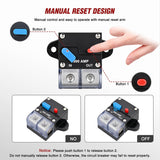 300 Amp Circuit Breaker w/Manual Reset 12V-42V Overload Protection | Resettable Switch Trolling Motor Auto Car Stereo Audio Inline Fuse Block Holders Inverter for Automotive RV Marine Boat