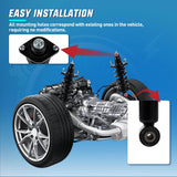 Rear Struts and Shocks Complete Assembly Kit with Coil Spring - Pair Fit for Honda CR-V 2007 2008 2009 2010 2011 CRV Rear Shock Absorber and Strut Assembly Replacement OE#172497L 172497R, 2PCS
