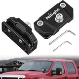 LED Light Bar Mounting Bracket 2PCS Universal Adjustable Pillar Hood Work Lamp Mount Clamp Holder for Off-Road Truck SUV, Black