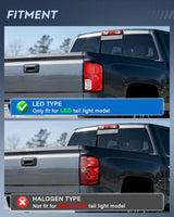 Taillight Assembly for 2016 2017 2018 Chevy Silverado 1500 | High Country Custom LS LT LTZ SSV WT LED Models Tail Light OE Style Rear Lamp Replacement Passenger Side