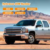 Exterior Front Right Passenger Car Door Handle Compatible with 2007 08 09 10 11 12 13 Chevy Silverado Suburban Tahoe GMC Sierra Yukon Cadillac Escalade Replaces #80545,25960526,15915150,Chrome