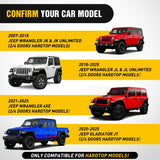 300LBS Roof Rack Cross Bars Compatible with Jeep Wrangler JK JKU 2007-2018 JL JLU 2018-2026 Gladiator JT 2020-2026 Hardtop Models, Adjustable Iron Crossbars for Cargo Carrier Luggage Box Tent