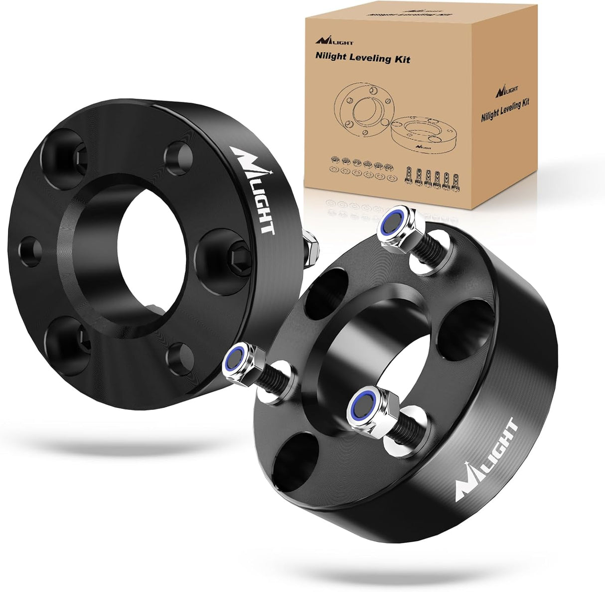 2.5 inch Front Leveling Kit Lift Strut Spacers for 2006-2023 Dodge Ram 1500 4WD 2018 2019 2020 2021 2022 2023 Front Raise Suspension Strut Spacers