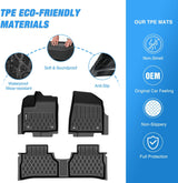 TPE Floor Mats for Nissan Murano 2025 2026 All Weather Custom Fit Heavy Duty Floor Liners