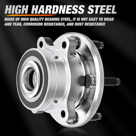 Front or Rear Wheel Bearing and Hub Assembly for Ford Explorer 2011 2012 2013 2014 2015 2016 2017 2018 2019, Ford Police Interceptor Utility 2013-2018, w/5 Lugs-512460 2Pack
