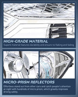 Headlight Assembly Compatible with 2008 2009 2010 2011 2012 Chevy Malibu 4 Door Halogen Factory Headlamp Chrome Housing Clear Reflector Headlamp Passenger and Driver Side