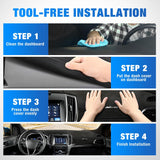 Dash Cover for Ford Edge 2015-2024, Custom Fit Suede Mat | Non-Slip Backing, Reduce Sun Glare and Protect the Dashboard from UV Exposure
