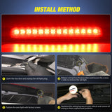 Third Brake Light for Chevy Trailblazer GMC Envoy 2002-2009 Smoked | for Buick Rainier 2004-2007, Isuzu Ascender 2003-2008, High Mount 3rd Stop Reverse Cargo LED Rear Cab Center Replacement