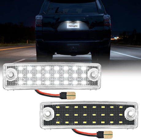 License Plate Lights Compatible with 1996 1997 1998 1999 2000 2001 2002 2003 2004 2005 2006 2007 2008 2009 2010 2011 2012 2013 2014-2022 Toyota 4Runner 6500K White Clear Lens 2PCS Pack