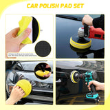 Automotive Tools 27PCS Car Detailing Kit Auto Cleaning Tools Wash Set with Storage Carry Bag Home Use for Interior Exterior Deep Clean Polish Car Care Windshield Dashboard Seat Air Vents Wheels Tires, Yellow