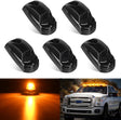 LED Cab Marker Lights Roof Running Light 5 PCS 9 LED Smoke Lens Amber Cab Clearance Light Compatible with 2017 2018 2019 2020 2021 Ford F250 F350 F450 F550 Super Duty Pickup Trucks