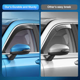 in-Channel Window Visors for Honda Pilot 2016 2017 2018 2019 2020 2021 2022, Side Window Deflectors Rain Guards for Cars, Sleek Low Profile Design, Smoke Tinted, 4PCS