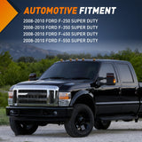 Fog Lights Assembly Compatible with 2008 2009 2010 FORD F-250 F-350 F-450 F-550 F250 F350 F450 F550 SUPER DUTY Clear Lens w/H10 12V 42W Bulbs