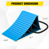 Wheel Chocks, Heavy Duty Wheel Stopper for Car, Truck, RV, Trailer, Caravan, Motorcycle, 8.7 Inch x 4.8 Inch x 4.2 Inch, 4-Pack(Blue)