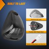 LED Cab Marker Lights 5 PCS 16 LED Smoke Lens Amber Clearance Roof Running Light Compatible with 1999-2016 Ford E150 E250 E350 E450 E550 F150 F250 F350 F450 F550 Super duty