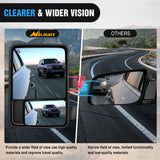 Towing Mirrors Turn Signal Puddle Lights Power Heated Adjustable Glass Manual Telescoping Folding Compatible With 2008-2016 Ford F250 F350 F450 F550 Super Duty