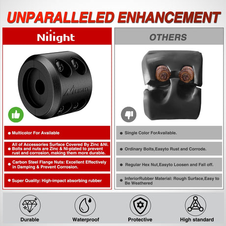 Winch Stopper for ATV UTV Truck SUV Winch Cable Hook Rubber Stopper 2 Pack Protect Towing Hook Synthetic Rope Winch Accessories Rope Line Saver with Stainless Steel Screws Allen Wrenc, Black