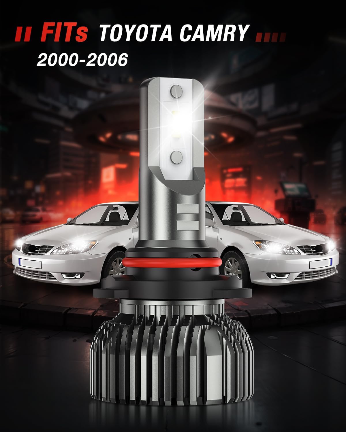 2000-2006 Toyota Camry 9005 9006 LED Headlight Bulbs Nilight