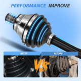 CV Axle Shaft Assembly | Compatible with 2009-2017 Volkswagen Tiguan 2015-2018 Audi Q3 Quattro 2009-2013 VW CC 2006-2008 Passat Front Driver Side