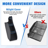 Center Console Cover for Subaru Crosstrek Impreza 2017-2023 Armrest | Premium Nappa Leather Armrest Cover for Car Waterproof Center Console Pad Protector Anti-Scratch Arm Rest Box Cover, Black