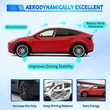 Spoiler Fit for Tesla Model 3 2017-2023 Spoilers for Cars Rear Spoiler Wing Sporty Appearance Rear Trunk Lip Exterior Accessories No-Drill Installation ABS Carbon Fiber Pattern, Glossy Black