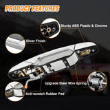 Exterior Front Right Passenger Car Door Handle Compatible with 2007 08 09 10 11 12 13 Chevy Silverado Suburban Tahoe GMC Sierra Yukon Cadillac Escalade Replaces #80545,25960526,15915150,Chrome