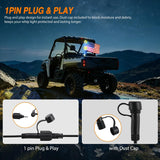 RGB LED Whip Light 1PC 2FT Spiral Antenna Whips | APP and Remote Control with DIY Chasing Patterns Turn Signal Brake Reverse Functions and Spring Base for ATV UTV Jeep