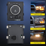 Headlight Dimmer Switch Compatible with 2010 Dodge Ram 1500 2500 3500 2011 2012 2013 2014 2015 2016 2017 2018 Ram 1500 2500 3500 4500 5500 2019-2023 Ram 1500 Classic w/Blue LED Light