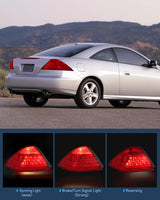Taillight Assembly Compatible with 2006 2007 Honda Accord 4 Door Sedan Excluding Hybrid Rear Lamp Replacement OE Style Driver Side and Passenger