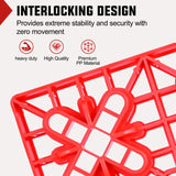 RV Leveling Blocks 10 Pack Interlocking Design Stabilizer Block Customizable Height with Carrying Bag for Rv Camper Travel Trailer