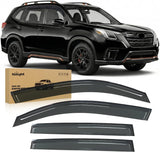 Window Visors for Subaru Forester 2019 2020 2021 2022 2023 2024 | Outside Mount Rain Guards Vent Visors Window Deflectors Smoke Tint, 4PCS