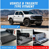 Tailgate Mat for Ford Maverick 2022-2025 2026 All Weather TPE Anti Slip Custom Fit Truck Tailgate Protector Liner
