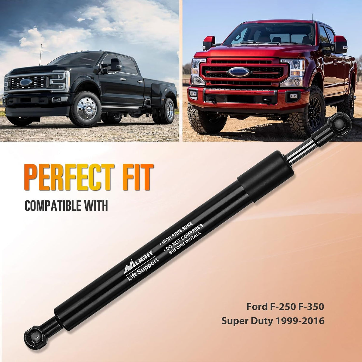 Pickup Tailgate Assist Shock for 1999-2016 Ford F-250 F350, Truck Tail Gate Lift Assist Tailgate Shock Damper fit for Ford F-250 F350 1999-2009 2010 2011 2012 2013 2014 2015 2016 Super Duty