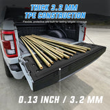 Tailgate Mat for Ford F150 2021-2026 F150 Lightning 2022-2026 (Not Fit Pro Access Work Surface Version) All Weather TPE Anti Slip Truck Tailgate Protector Liner Cover