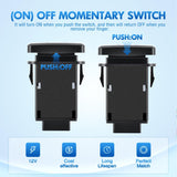 Horn Push Button Switch 12V (ON) Off Momentary Switches with Connector Wire Kit 1.54 Inch x 0.83 Inch Replacement for Toyota FJ Cruiser Fortuner Tacoma Highlander Tundra 4Runner Prado Land Cruiser
