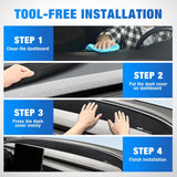 Dash Cover for Model 3 Highland 2024-2026, Custom Fit Suede Mat | Non-Slip Backing, Reduce Sun Glare and Protect the Dashboard from UV Exposure