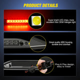 Third Brake Light Tail High Mount 3rd Stop Lights Smoked Lens Compatible with Ford Freestyle 2005 2006 2007 and Ford Taurus X 2008 2009 Van SUV Rear Center Cab Lamp