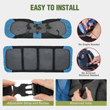 Golf Cart Rear Seat Cover 1PC Blue Black Club Car EZGO Yamaha | Breathable Sandwich Mesh Sun Scratch Resistant Washable No Staple Fits Aftermarket Rear Seats for Club Car EZGO Yamaha