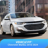 in Channel Window Visors for Chevrolet (Chevy) Malibu 2016-2024 2025 Side Window Deflectors Rain Guards, Smoke Tint, Reduce Wind Noise, Car Wash Safe, 4PCS