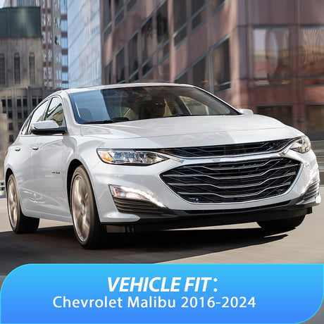 in Channel Window Visors for Chevrolet (Chevy) Malibu 2016-2024 2025 Side Window Deflectors Rain Guards, Smoke Tint, Reduce Wind Noise, Car Wash Safe, 4PCS