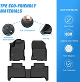 TPE Floor Mats for Lexus NX NX200t NX300 NX300h 2015 2016 2017 2018 2019 2020 2021, All Weather Custom Fit Heavy Duty Floor Liners