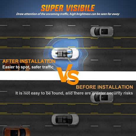 40LED Blue White Emergency Strobe Traffic Advisor Light Bar with Suction Cups Dash Safety Warning Hazard Flashing Lights Interior Front/Rear Windshield for Trucks Construction Vehicles