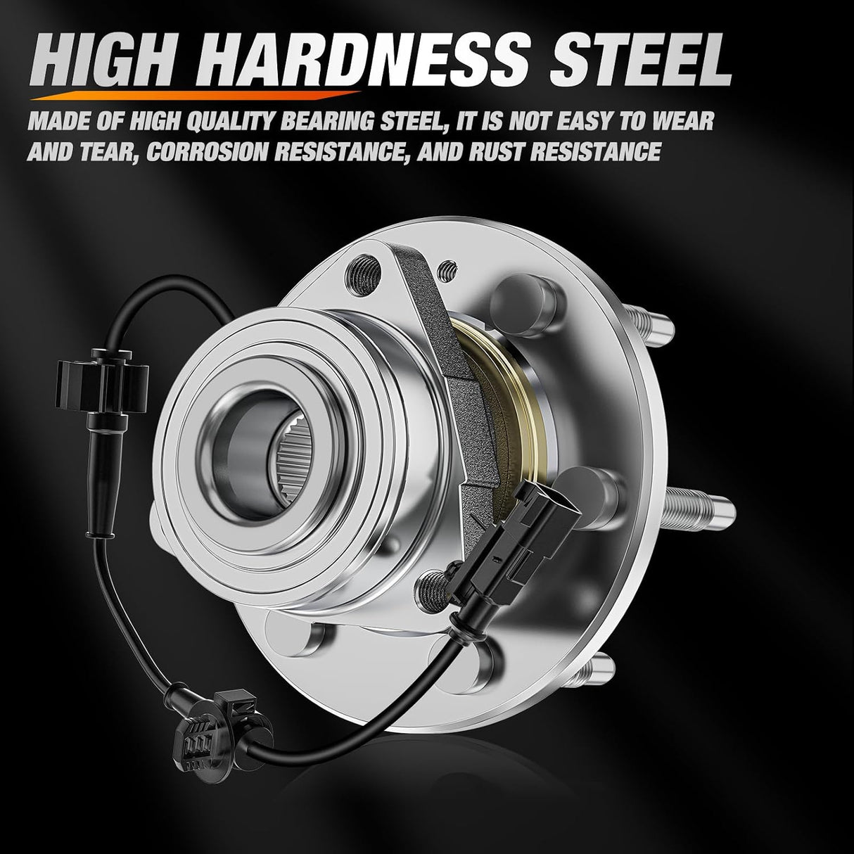 Front Wheel Bearing and Hub Assembly for Chevrolet Tahoe Suburban 2015–2020, GMC Yukon XL 2015–2020, Silverado 1500 2014–2018, GMC Sierra 1500 2014-2018, Escalade, 4WD-2Pack