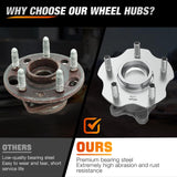 Rear Wheel Hub Bearing Assembly for Nissan Altima 2007-2014 2015 2016 2017 2018, Murano 2015-2016, Maxima 2009-2019, Pathfinder 2013-2019, Infiniti JX35, FWD 5 Lugs-512388 2Pack