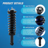 Front Struts Shocks Complete Assembly Kit Compatible with Toyota Tundra 2000 2001 2002 2003 2004 2005 2006 Front Shock Absorber Strut Coil Spring Assembly Pair Replace OE#171347L 171347R, 2PCS