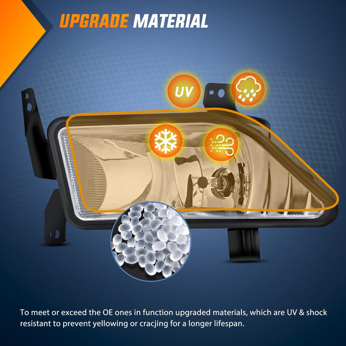 Fog Lights Assembly Compatible with 2006 2007 2008 Honda Pilot w/H11 12V 55W Bulbs Clear Lens Driver and Passenger Side