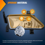 Fog Lights Assembly Compatible with 2006 2007 2008 Honda Pilot w/H11 12V 55W Bulbs Clear Lens Driver and Passenger Side