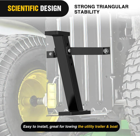 Trailer Towing Hitch for Lawn Mower Garden Tractor Pro Hi Hitch Compatible with John Deere Cub Cadet Husqvarna Craftsman Poulan Riding Mower